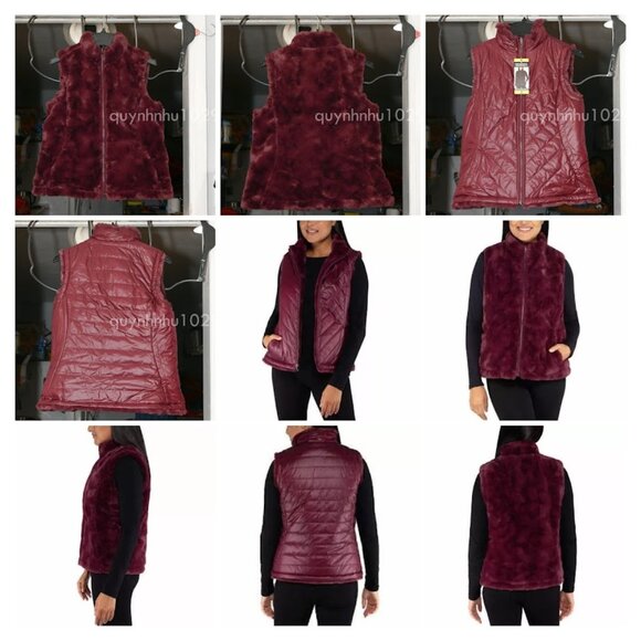 Nicole Miller Jackets & Blazers - NWT Women’s Nicole Miller Original Faux Fur Reversible Puffer Vest